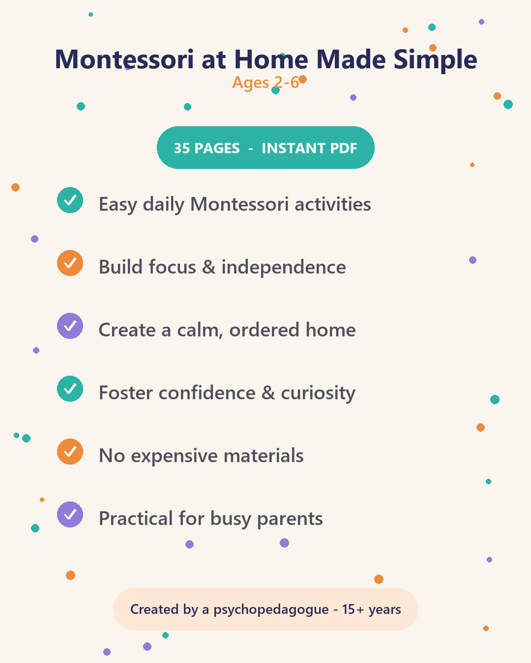 Montessori at Home Made Simple - what's inside