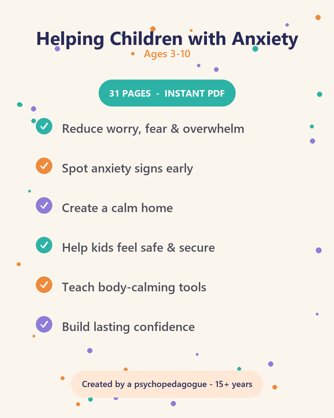 Helping Children with Anxiety - what's inside