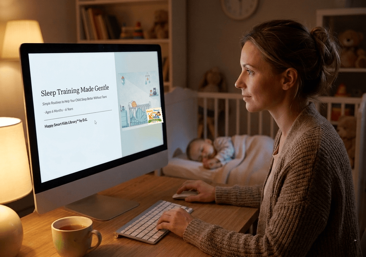 Sleep Training Made Gentle Simple Routines to Help Your Child Sleep Through the Night Without Tears Ages 6 Months – 6 Years - Happy Smart Kids LibrarySleep Training Made Gentle Simple Routines to Help Your Child Sleep Through the Night Without Tears Ages 6 Months – 6 YearsHappy Smart Kids Library