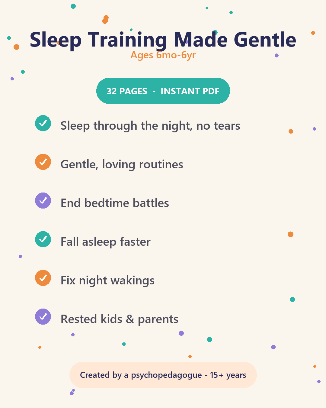 Sleep Training Made Gentle Simple Routines to Help Your Child Sleep Through the Night Without Tears Ages 6 Months – 6 Years - Happy Smart Kids LibrarySleep Training Made Gentle Simple Routines to Help Your Child Sleep Through the Night Without Tears Ages 6 Months – 6 YearsHappy Smart Kids Library
